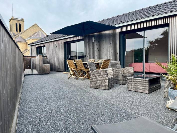 Location de vacances pour 6 personnes, avec terrasse à Sangatte