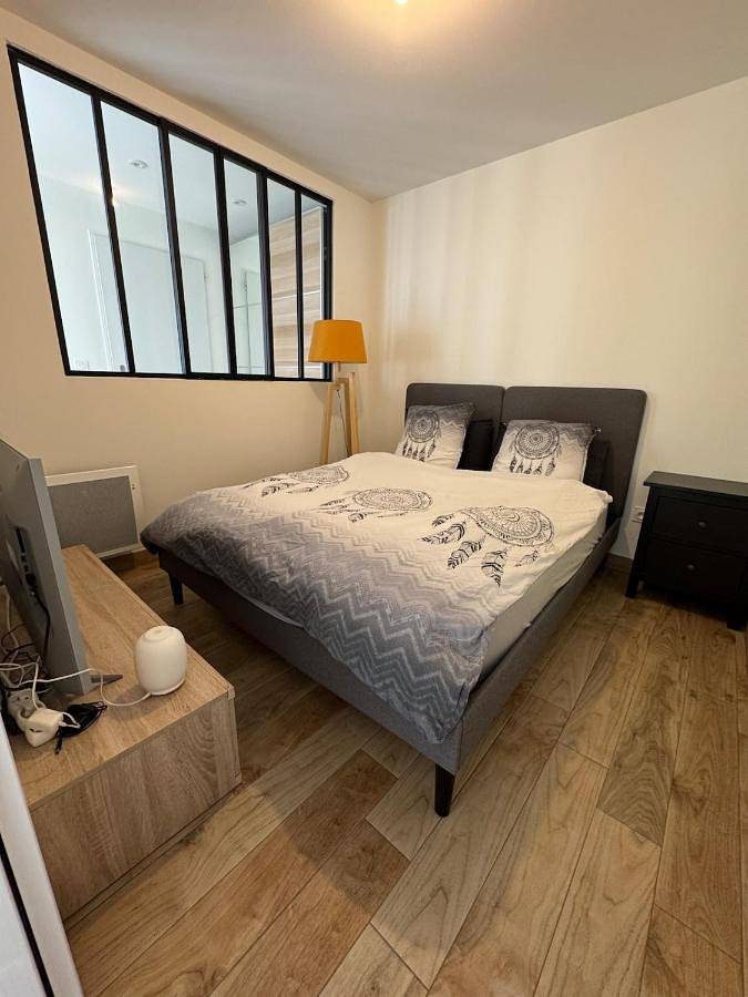Appartement de vacances pour 3 personnes, avec Balcon ainsi que Terrasse et Jardin