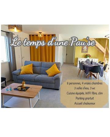 Location de vacances pour 8 personnes, avec terrasse à Pau