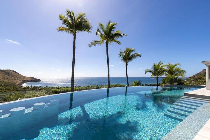 Hôtel pour 4 personnes, avec vue ainsi que piscine et jardin dans Saint-Barthélemy