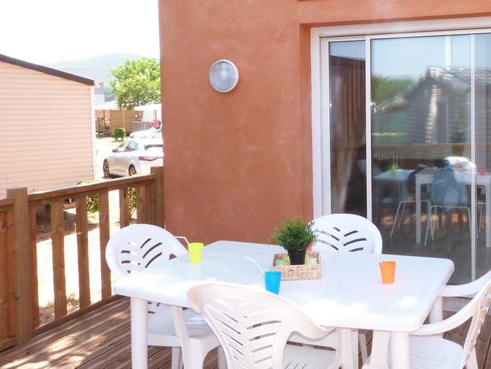 Camping Tikayan Clau Mar Jo - Wohnung 4 personen - Wohnung Oregon Komfort in Bormes-les-Mimosas, Parc national Port-Cros