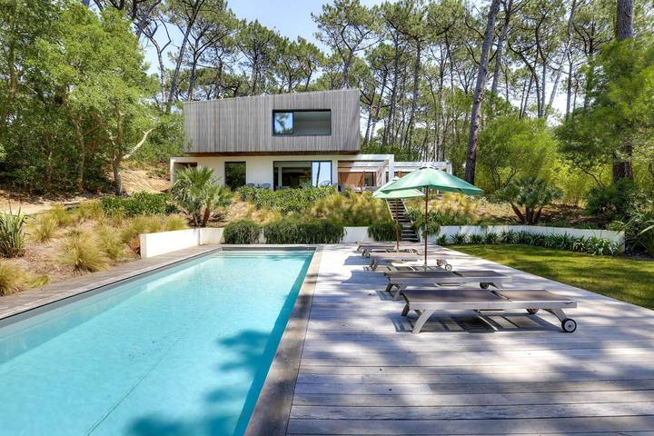 Apartamento para 10 personas, con Terraza y Piscina además de Sauna y Vistas al lago en Hossegor