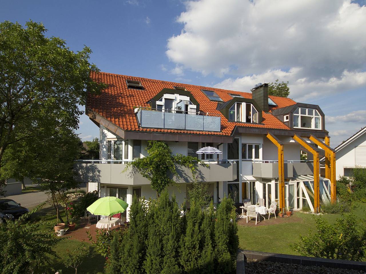 Gästehaus Sonnenstube - Appartement 5, 80qm, 1 Wohn-/Schlafzimmer, max. 4 Personen in Langenargen, Region Bodensee-Oberschwaben