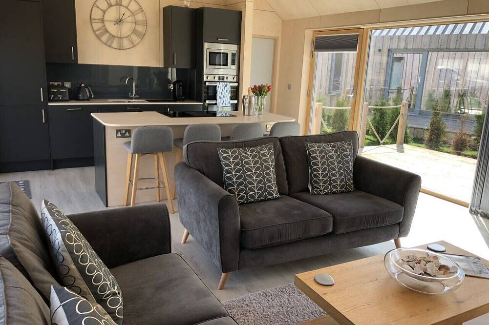 Luxury Timber Clad Eco-Lodge 5 miles from the Norfolk Heritage Coast in Docking, Norfolk