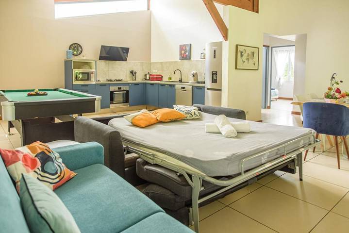 Location de vacances pour 6 personnes, avec jardin et vue, animaux acceptés à La Plaine-des-Palmistes - 4