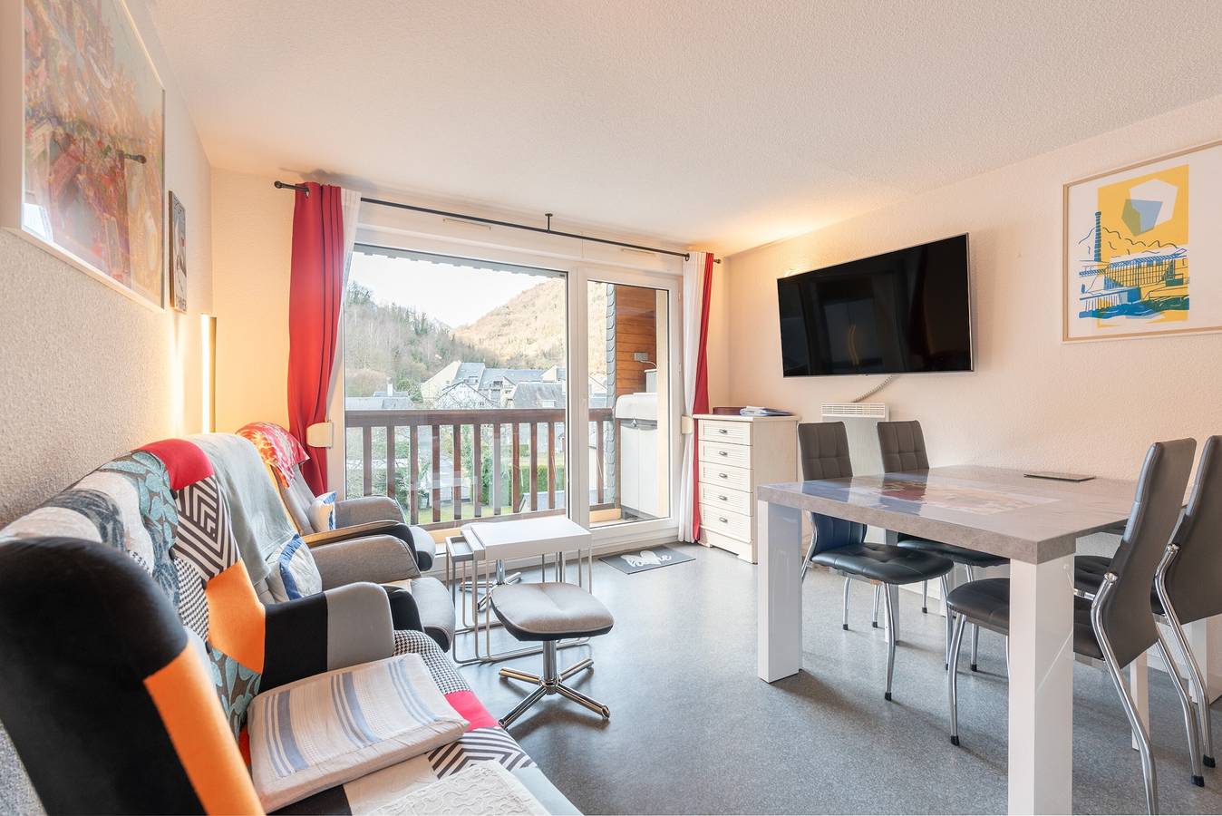 Ganze Wohnung, Le Duplex des Neiges – Saint-Lary: Helles Apartment mit Bergblick für 6 Personen in Saint-Lary-Soulan, Nationalpark Pyrenäen