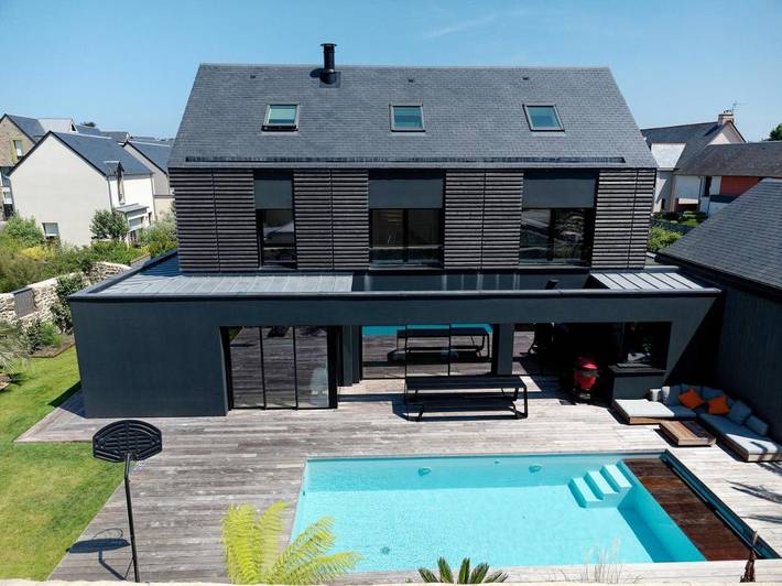 Villa pour 8 personnes, avec piscine ainsi que terrasse et jardin à Saint-Malo