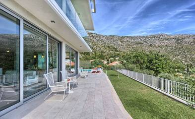 Villa Con Piscina per 12 Persone in Zaton, Grad Dubrovnik, Foto 4