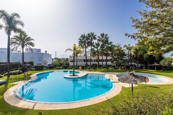 Holiday home for 4 people, with children pool and balcony as well as garden in Costa del Sol East