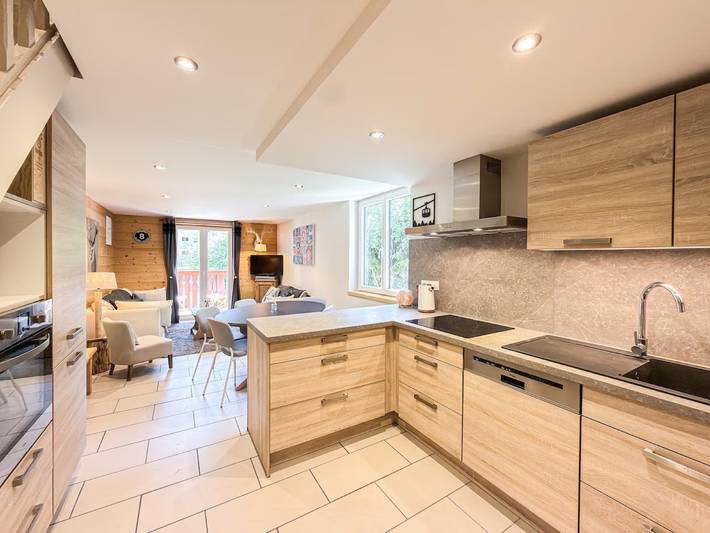 Ganze Wohnung, Le Cœur Village: Zentrale Ferienwohnung für 6 Personen im Herzen von Valloire in Valloire, Region Saint-Jean-de-Maurienne
