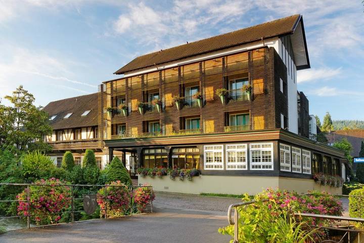 Hôtel pour 3 personnes, avec Balcon et Terrasse ainsi que Jardin et Piscine à Glottertal