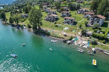 Bungalow für 7 Personen, mit Balkon und Pool, mit Haustier am Idrosee
