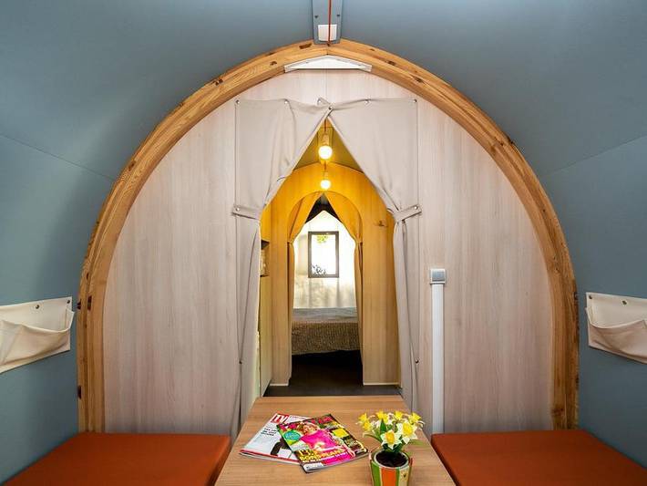 Camping La Garenne - Bungalow de lona 4 personas - Coco Sweet, sin instalaciones sanitarias in Néfiach, Costa mediterránea (Francia)