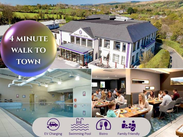 Hotel for 2 people, with Hot tub and Children pool as well as Pool and Sauna in Kenmare