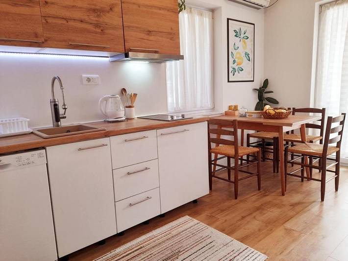 Appartement de vacances pour 4 personnes, avec vue et jardin