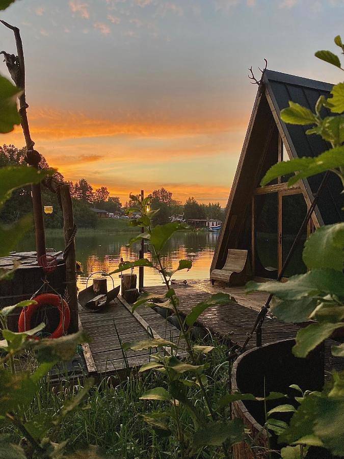 Boot für 4 Personen, mit Seeblick und Ausblick sowie Sauna und Garten in Polen - 3