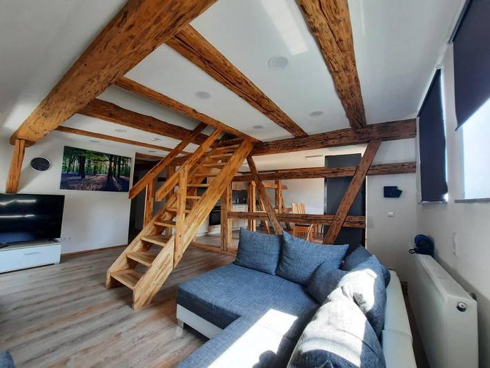 Ferienwohnung für 8 Personen, mit Ausblick und Garten