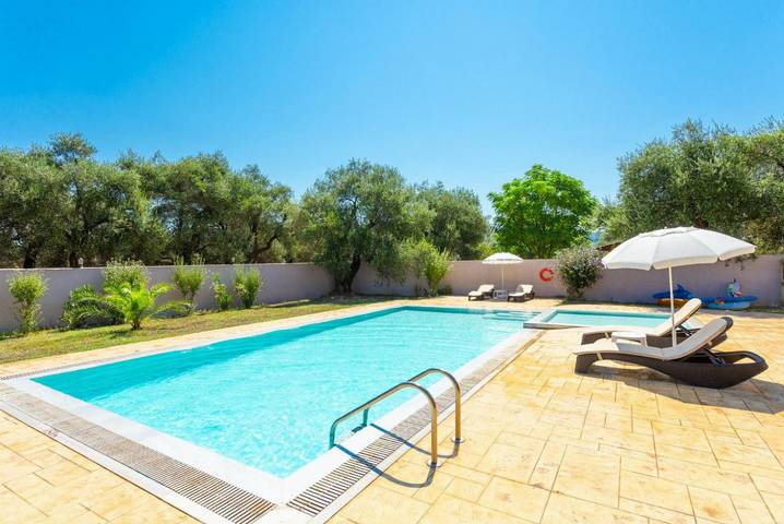 Villa mit pool für 5 Personen, mit Kinderpool und Meerblick sowie Garten auf Korfu - 2