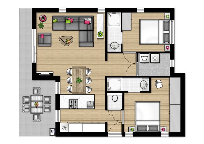 Casa de vacaciones para 4 personas con terraza in Herkingen, Goeree-Overflakkee
