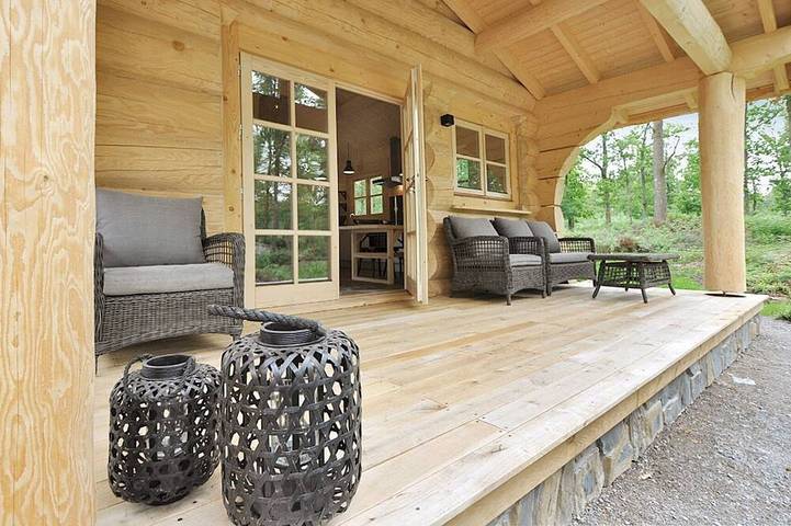 Blockhütte für 6 Personen, mit Terrasse - 1