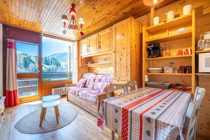 Studio pour 2 personnes, avec balcon/terrasse à La Clusaz