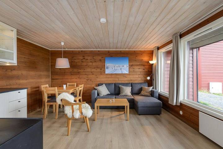 Appartement de vacances pour 9 personnes, avec vue et sauna ainsi que vue sur le lac et terrasse, animaux acceptés