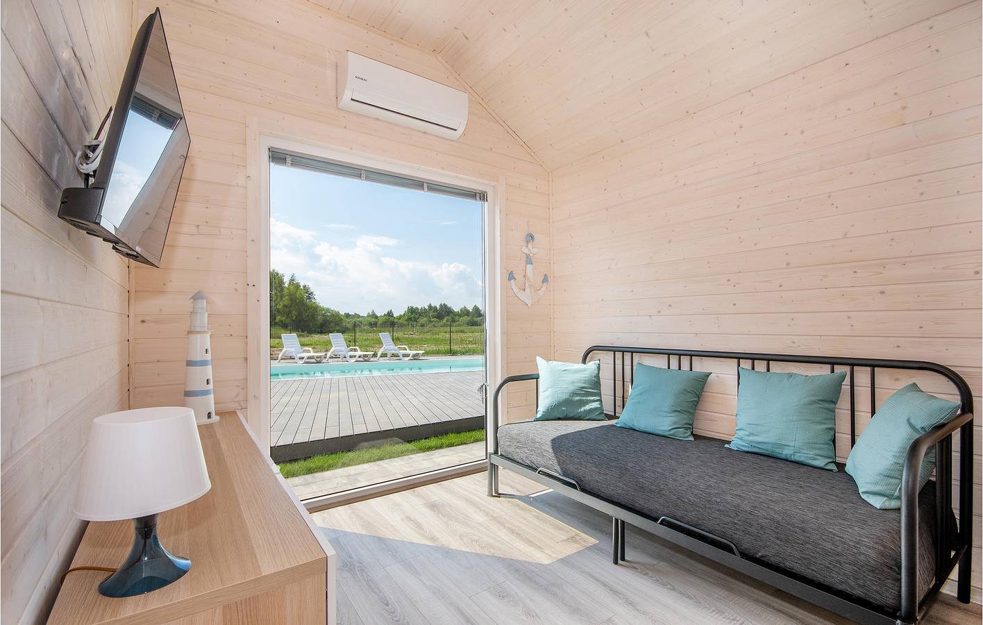 Ferienhaus für 5 Personen mit Pool in Bobolin, Powiat Sławieński