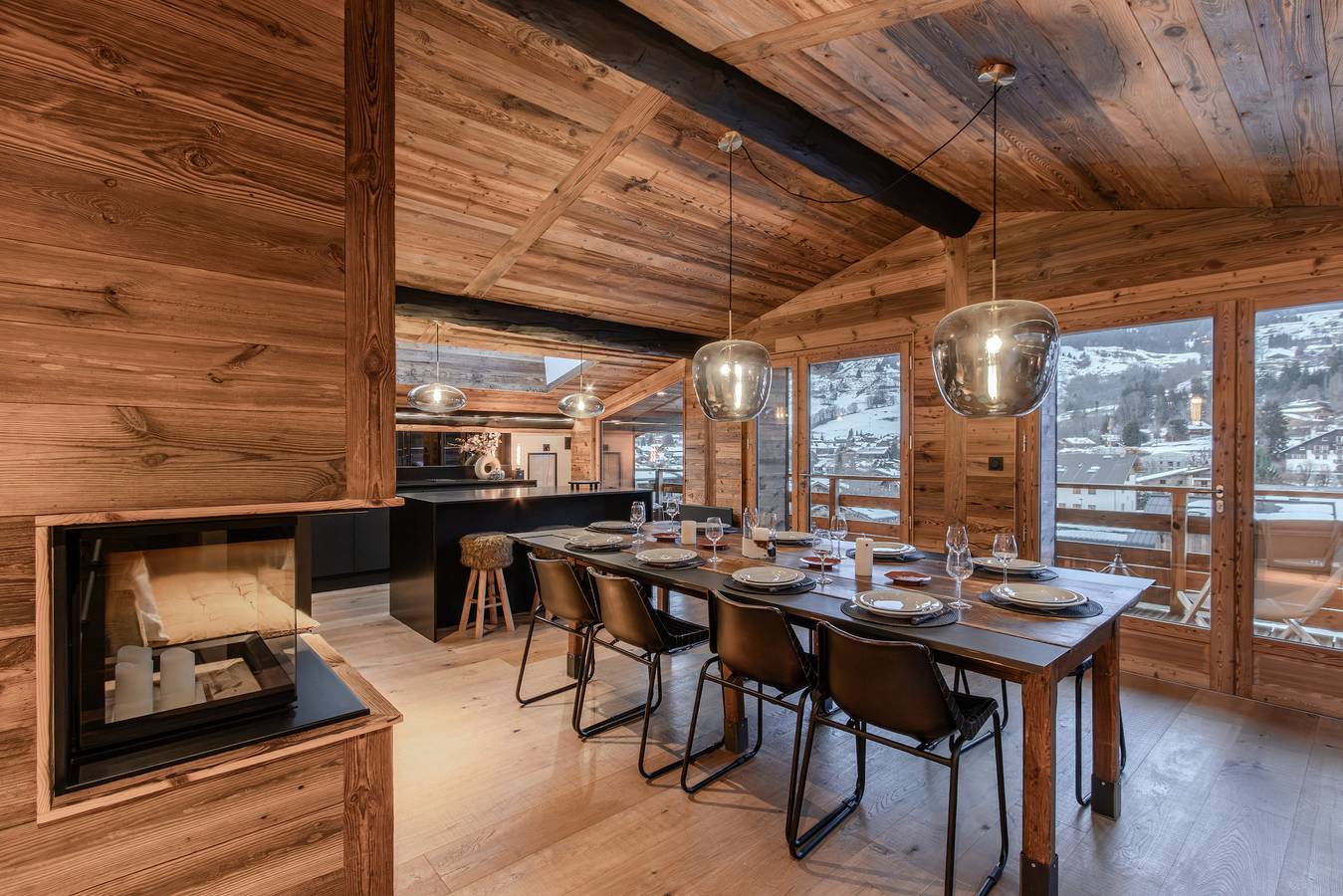 Appartement entier, Le Black Wood - Chalet famille avec sauna, balnéo in Demi-Quartier, Pays du Mont-Blanc
