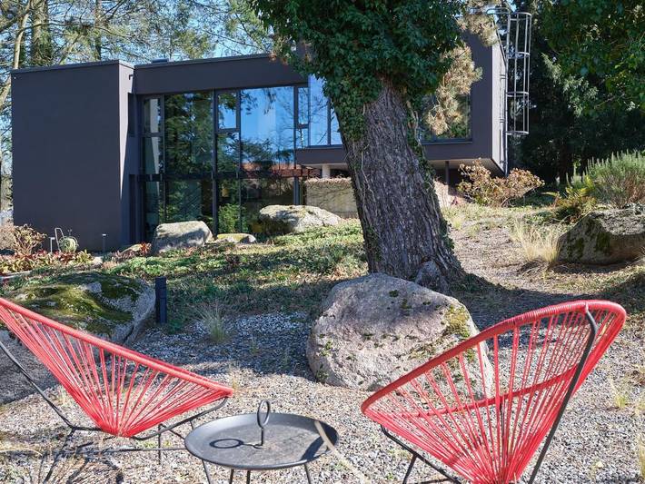 Ferienhaus für 4 Personen, mit Terrasse und Garten sowie Ausblick in Erbach im Odenwald