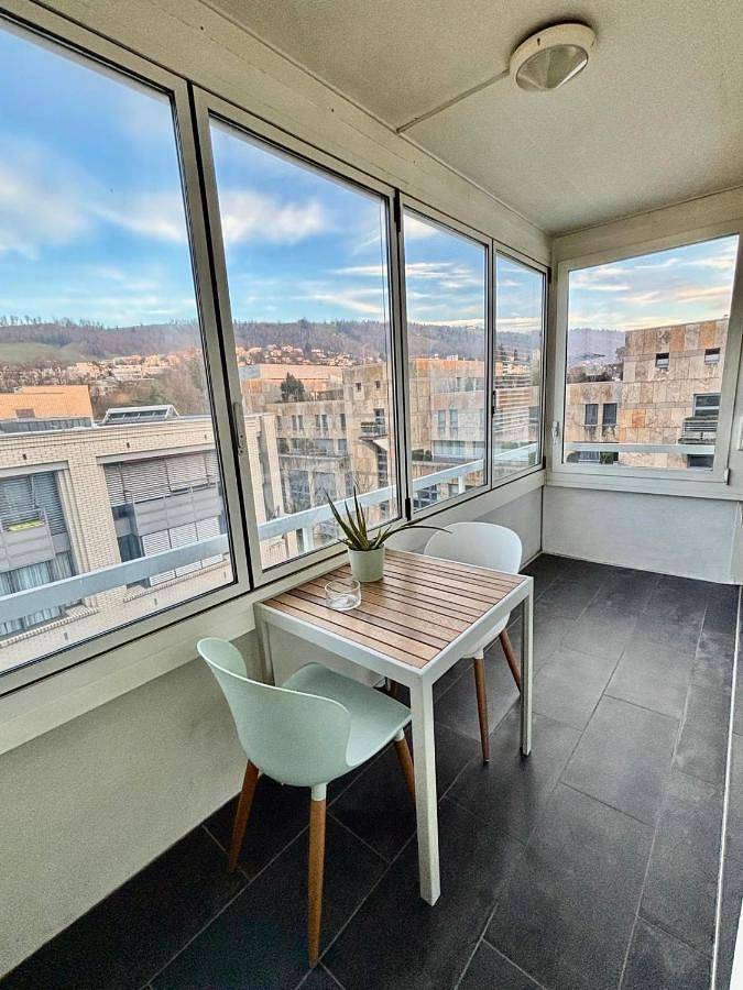 Chambre d’hôte pour 2 personnes, avec terrasse et vue à Zug