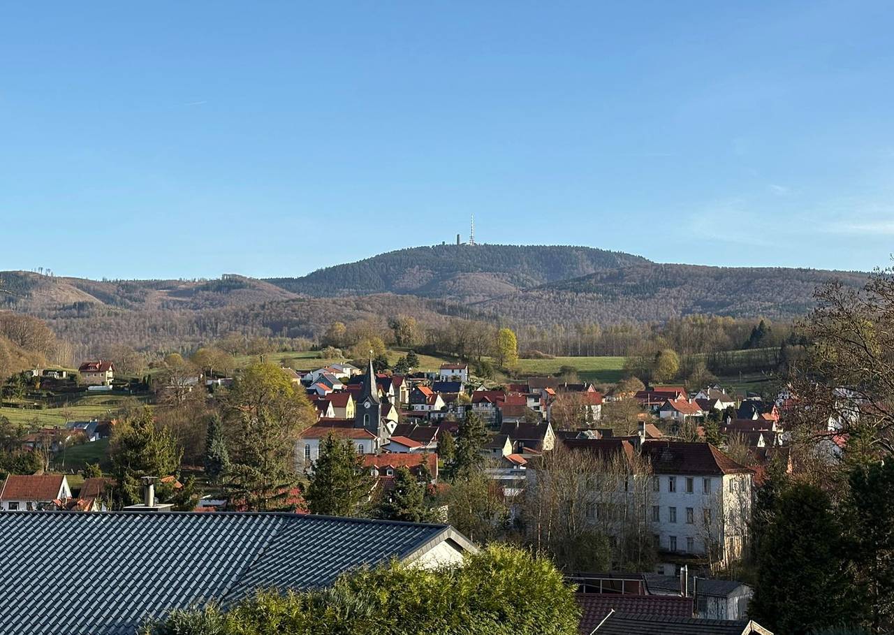 Modernes Ferienhaus bei Bad Tabarz mit Terrasse und Panoramablick zum Inselsberg in Schmerbach, Waltershausen