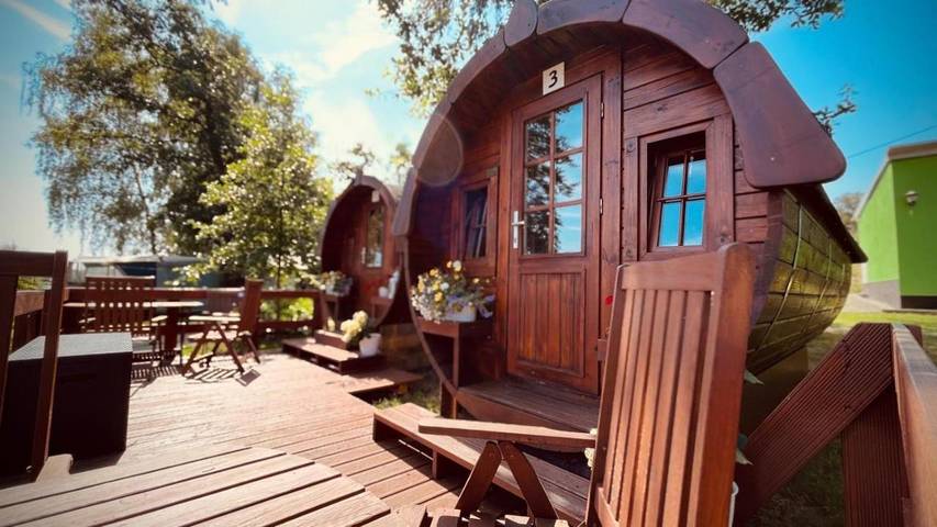 Camping für 2 Personen, mit Seeblick und Ausblick sowie Terrasse und Garten in Sachsen - 2