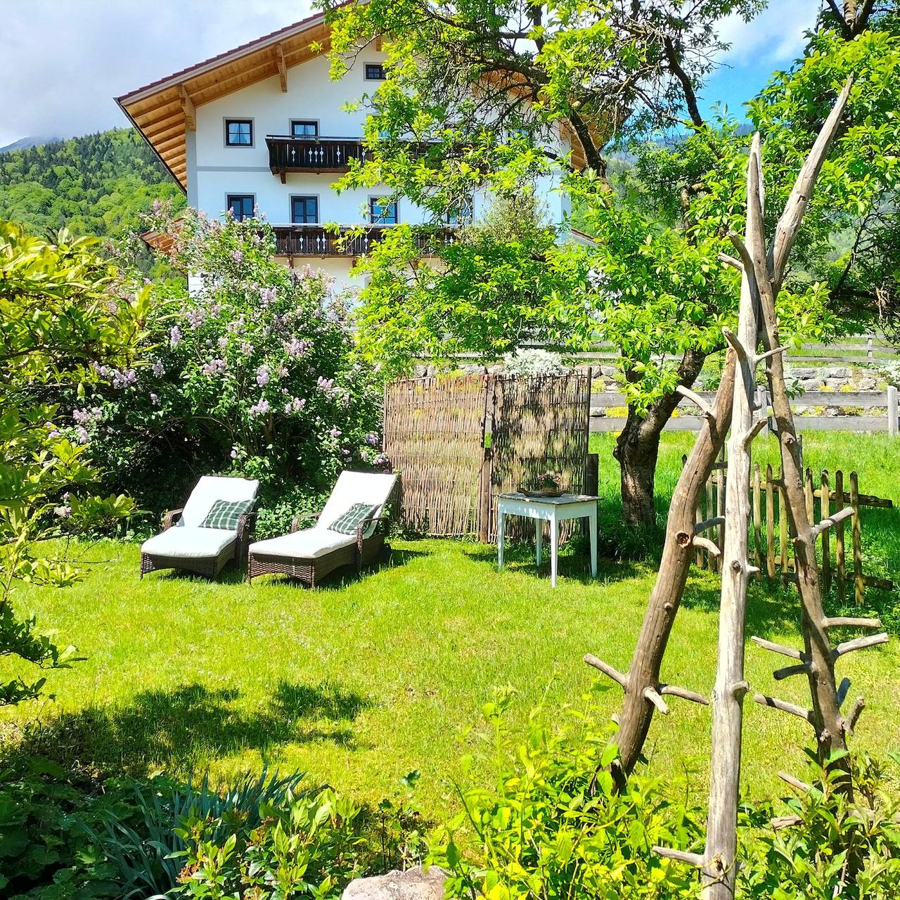 Ganze Ferienwohnung, Zoasa-Hof - Ferienwohnung 40 qm für max. 4 Personen in Schleching, Bayerische Alpen