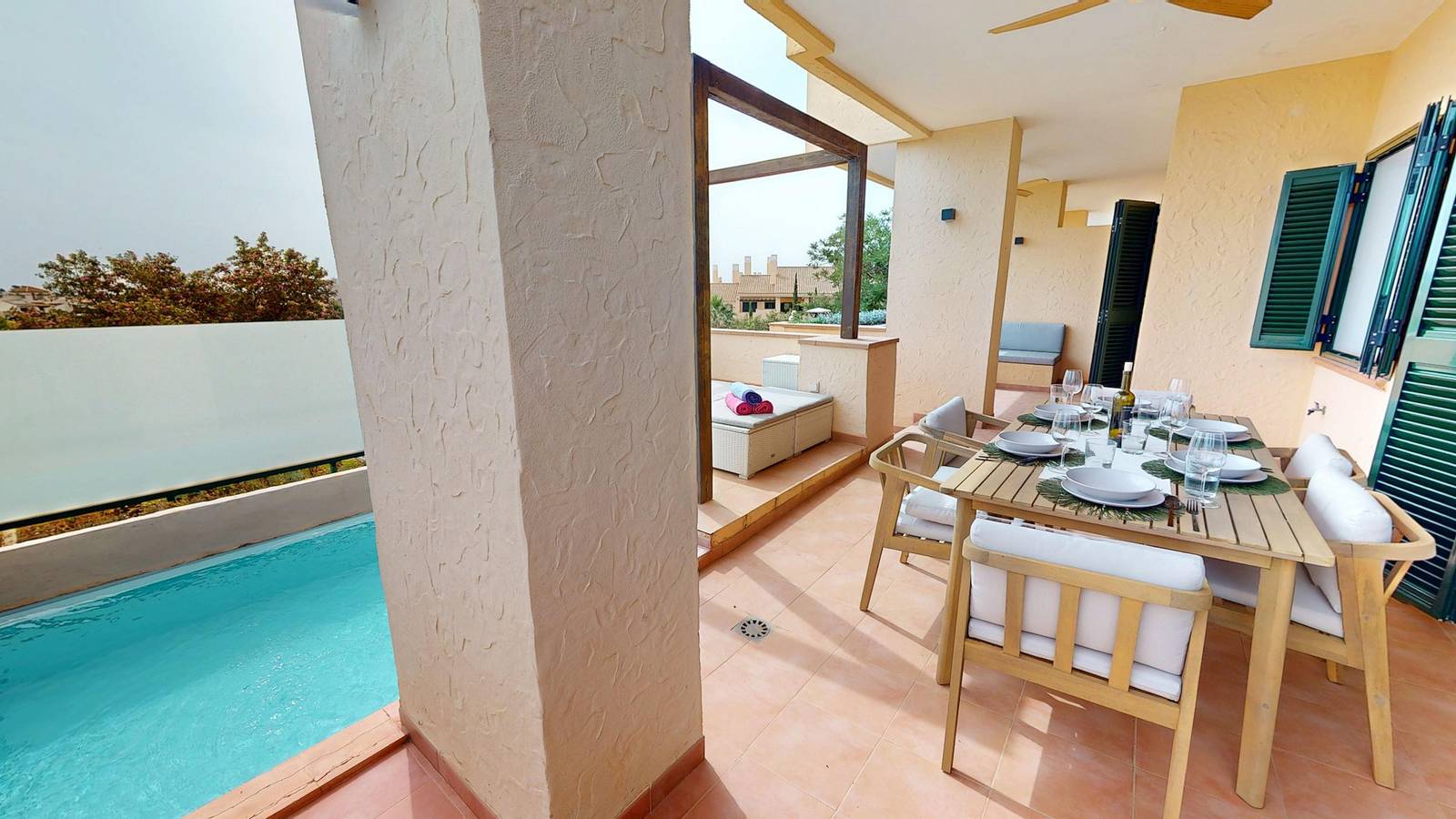 Hel leilighet, Ferieleilighet for 6 personer med badebasseng in Hacienda del alamo, Fuente Alamo de Murcia