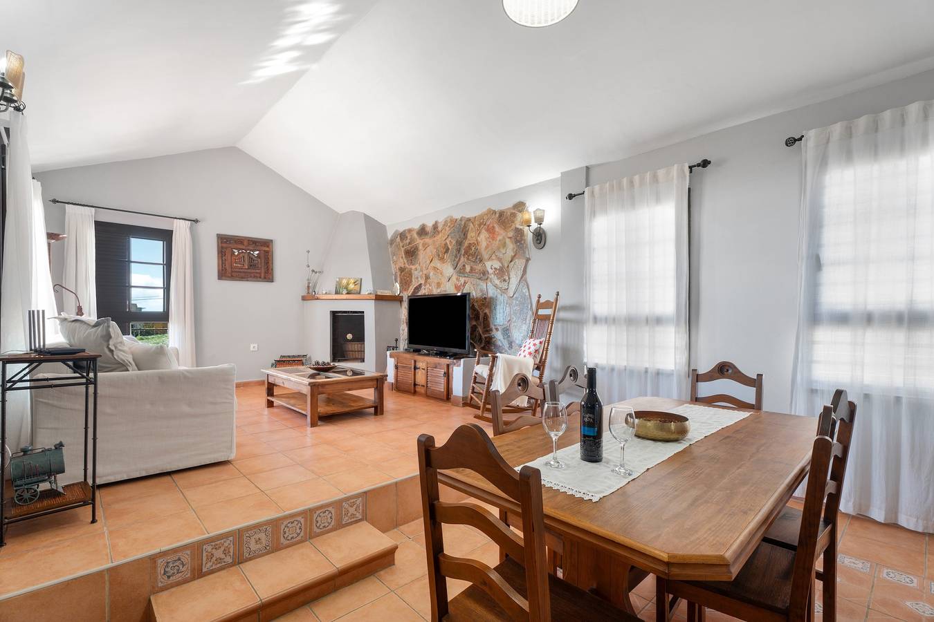 Villa María: Exklusive Unterkunft mit Terrasse und Teideblick in Granadilla de Abona, Teneriffa Süd