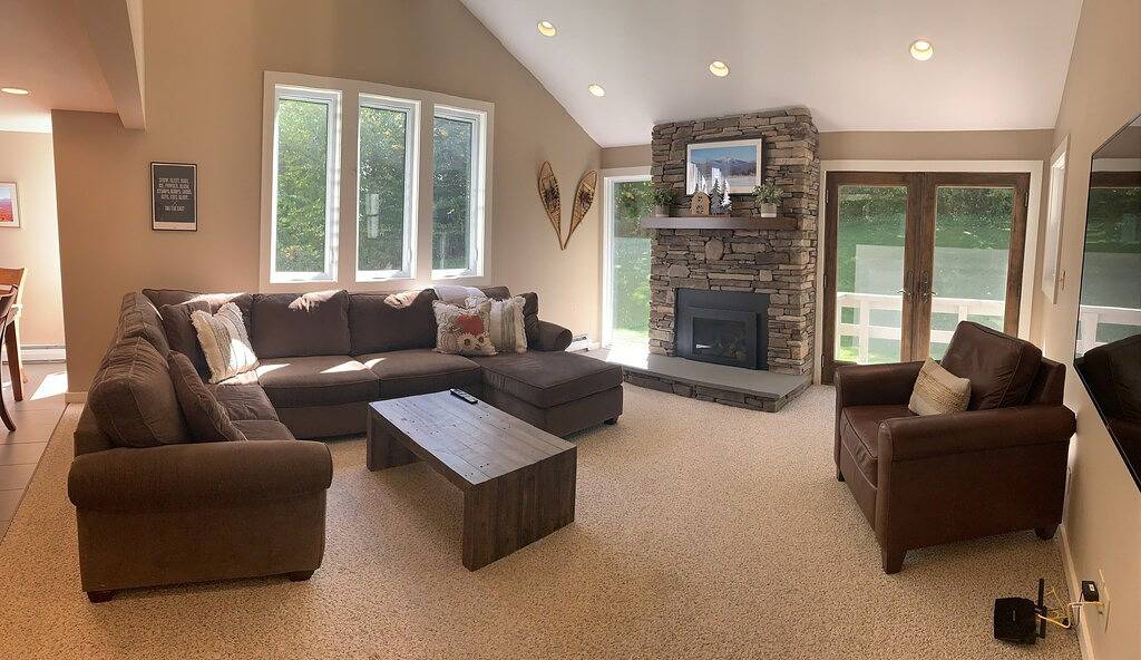 Jay Peak 3 Bedroom Trailside Condo directly on the mountain. Walk to water park in Jay Peak