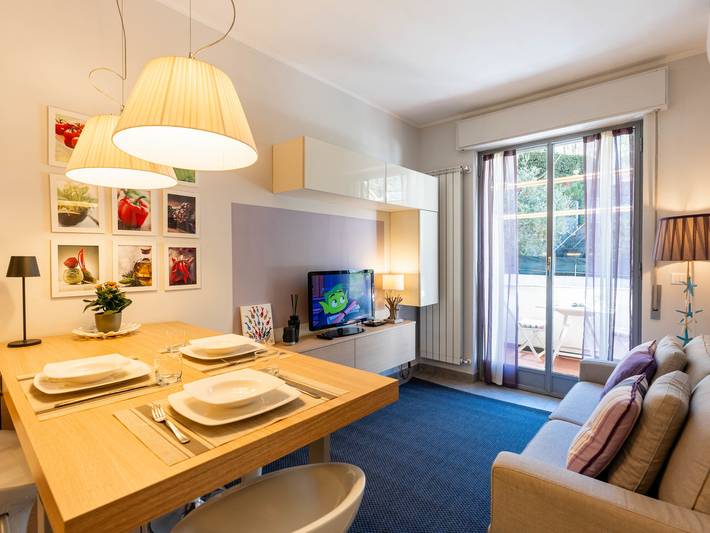 Gîte pour 3 personnes, avec balcon et jardin à Borghetto Santo Spirito