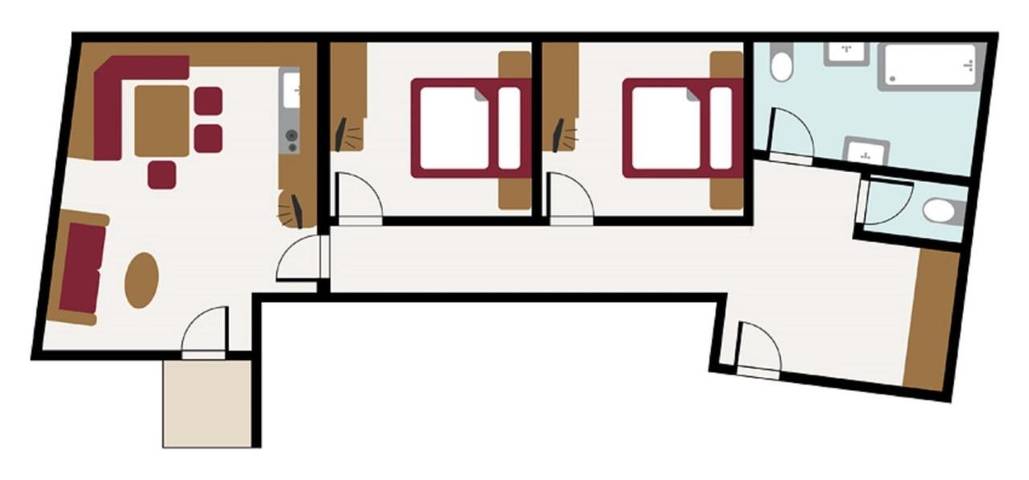 Ferienwohnung für 6 Personen, mit Balkon und Sauna sowie Ausblick in Obergurgl - 4