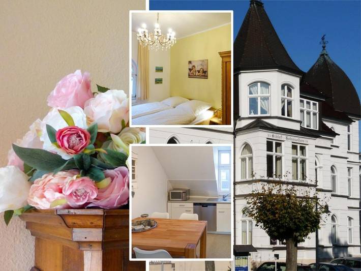 Ferienhaus mit Meerblick für 4 Personen, mit Ausblick und Seeblick in Drei Kaiserbäder