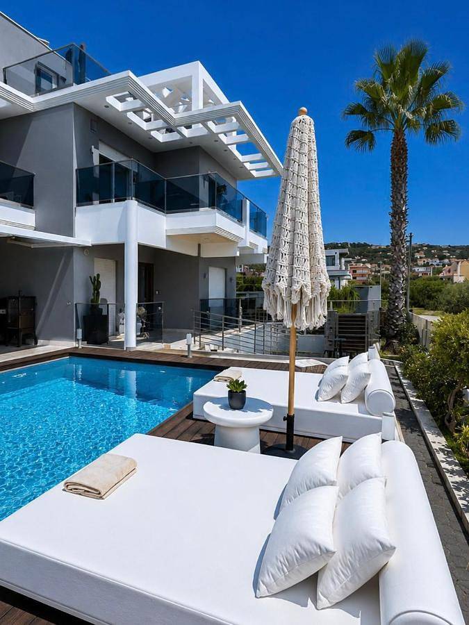 Allure villa in Porto Rafti, Markopoulo-Mesogaia