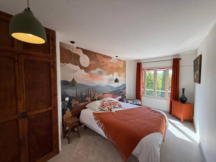 Location de vacances pour 4 personnes, avec jardin ainsi que vue et piscine, animaux acceptés à Flassan - 2