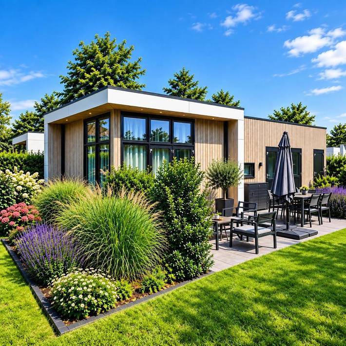 Vakantiepark voor 4 personen, with Terras and Tuin as well as Kinderzwembad and Zwembad in de Achterhoek