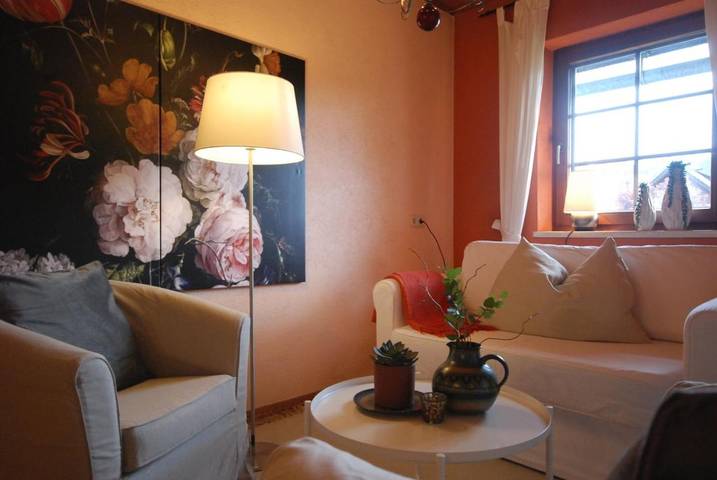 Ferienwohnung für 6 Personen, mit Ausblick und Garten