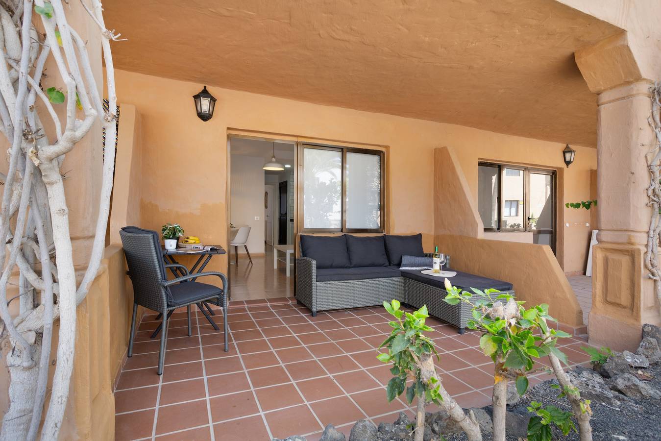Ganze Wohnung, Urlaub 'Oasis Duna Surfhouse Corralejo' mit Gemeinschaftspool, privater Terrasse und Wi-Fi in Corralejo, La Oliva