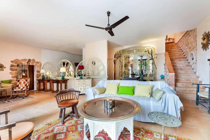 Ferienhaus El Palomar mit Garten, Wlan, Pool und Terrasse; Haustierfreundlich in Santanyí, Mallorca Süden