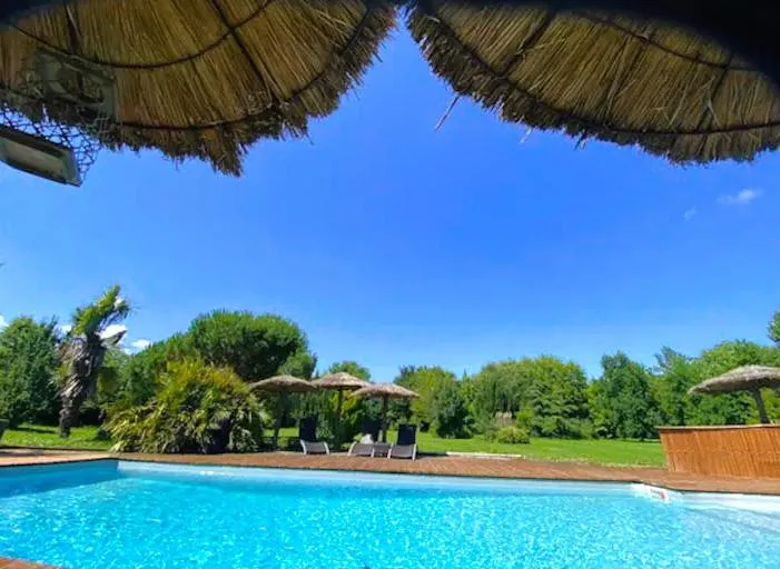 Maison de vacances pour 2 personnes, avec piscine ainsi que jardin et vue - 1