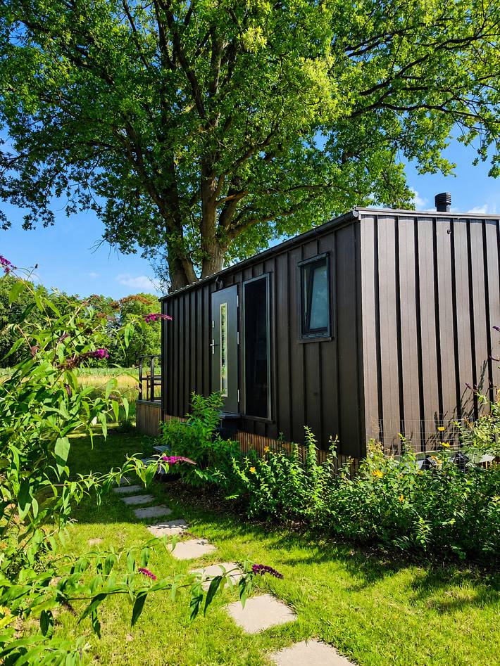 Bungalow für 2 Personen, mit Balkon und Terrasse sowie Garten in der Lüneburger Heide