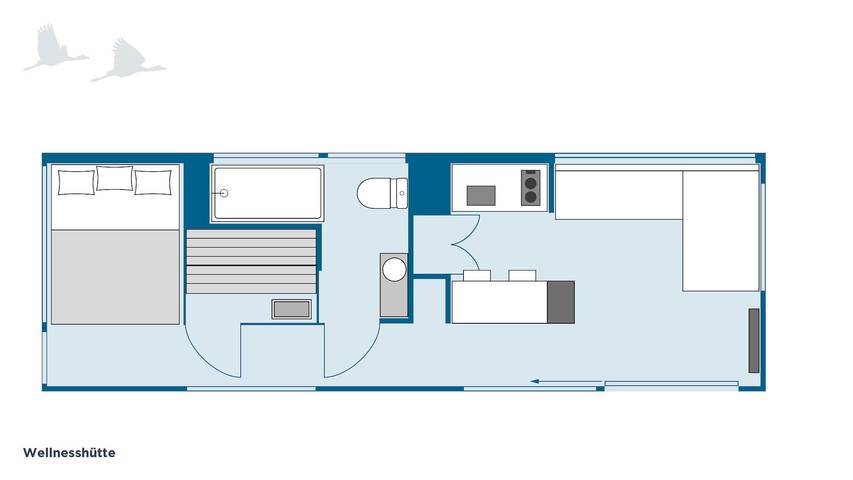 Ferienhaus für 2 Personen, mit Terrasse und Sauna in Berlin Umland - 4