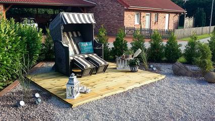 Ferienhaus für 6 Personen, mit Terrasse und Garten in Walchum