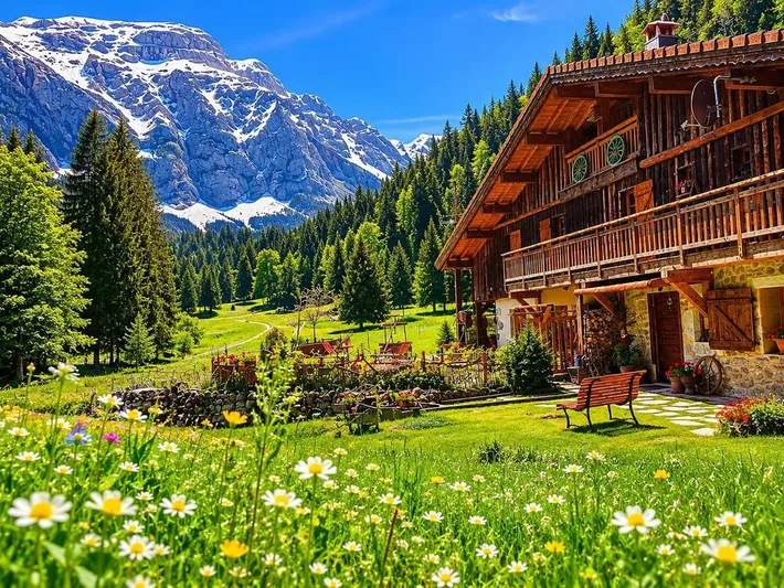 Appartement de vacances pour 4 personnes, avec piscine et balcon ainsi que vue et jardin - 1
